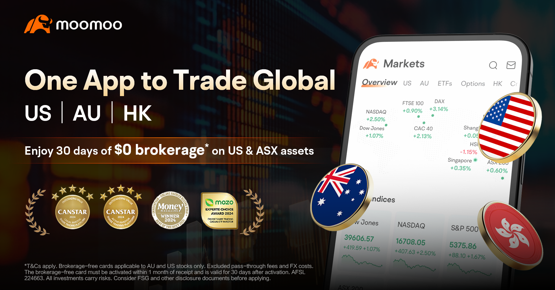One App to trade international shares