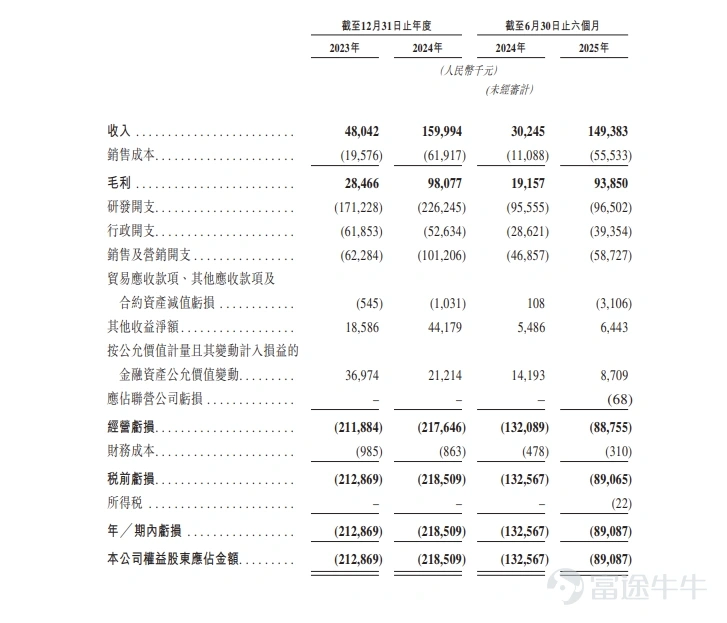 精鋒醫療-B 財務概況